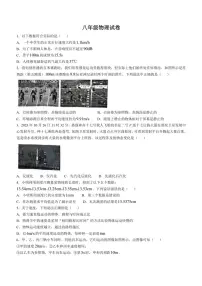 湖北省武汉市武昌区部分学校2024～2025学年上学期期中八年级物理试题（含答案）