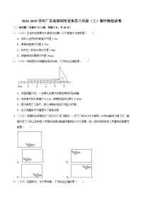 广东省深圳市龙华区2024-2025学年八年级上学期期中考试物理试卷