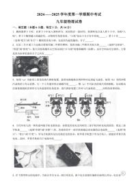 河南省商丘市夏邑县2024～2025学年九年级(上)期中物理试卷(含答案)