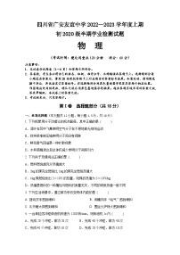 四川省广安友谊中学2022-2023学年九年级上学期期中检测物理试题