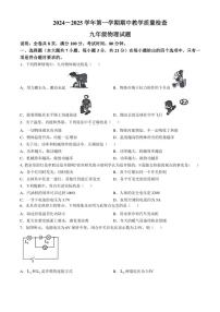 广东省惠州市惠东县2024～2025学年九年级(上)期中物理试卷(含答案)