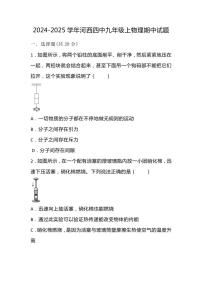 天津市河西区天津市第四中学2024～2025学年九年级(上)物理期中试卷(含答案)