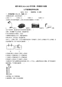 北京市朝阳外国语学校2024-2025学年九年级上学期11月期中物理试题(无答案)