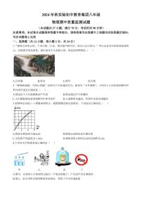 2024～2025学年湖北省宜昌市夷陵区实验初中教育集团八年级(上)期中物理试卷(含答案)