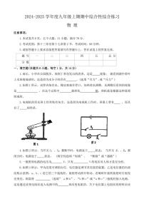 2024～2025学年河南省信阳市淮滨县九年级(上)期中物理试卷(含答案)