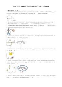 2024～2025学年江西省上饶市广丰桐畈中学九年级(上)11月物理测试卷(含解析)