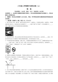 2024～2025学年河南省安阳市部分学校八年级(上)期中物理试卷(含答案)