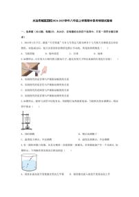 2024～2025学年湖北省黄石市大冶市城区四校八年级(上)期中联考物理试卷(含答案)