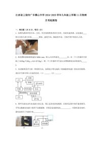 2024～2025学年江西省上饶市广丰横山中学九年级(上)11月物理月考检测卷(含解析)