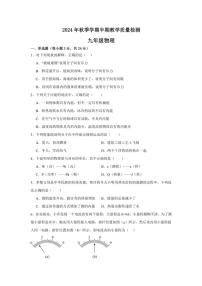 贵州省毕节市金沙县联考试2024～2025学年九年级(上)期中物理试卷(含答案)