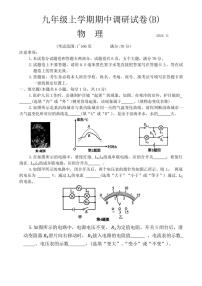 河南省安阳市林州市2024～2025学年九年级(上)期中物理试卷(含答案)