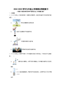 人教版2024-2025学年九年级上学期期末物理复习练习（内能与内能的利用）