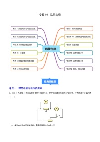 专题05 欧姆定律（12大题型）（解析版）-备战2024-2025学年九年级物理上学期期中真题分类汇编（人教版）