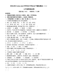 新疆维吾尔自治区阿克苏地区阿克苏市2024-2025学年九年级上学期11月月考物理试题