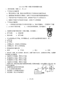 广东省江门市怡福中学2024-2025学年九年级上学期期中考试物理试题