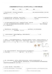 江西省景德镇市乐平市2023-2024学年九年级(上)11月期中物理试卷(含解析)