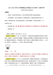 八年级物理第三次月考卷（安徽专用，沪粤版2024，1~4章）2024+2025学年初中上学期第三次月考.zip