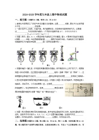 河南省信阳市新县2024-2025学年九年级上学期期中质量监测物理试卷