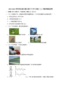 河北省石家庄市第四十八中学2023-2024学年度八年级上学期期末考试物理试卷