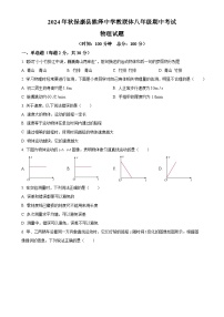 湖北省襄阳市保康县熊绎中学教联体2024-2025学年八年级上学期期中物理试题（原卷版）-A4