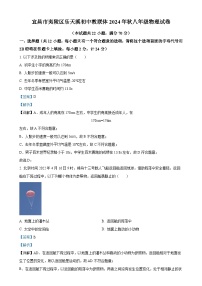 湖北省宜昌市夷陵区2024-2025学年八年级上学期11月期中物理试题（解析版）-A4