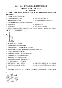 河北省邯郸市邯山区邯郸市第十七中学2024-2025学年九年级上学期11月期中物理试题-A4