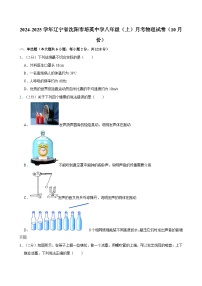 辽宁省沈阳市培英中学2024-2025学年八年级上学期月考物理试卷（10月份）