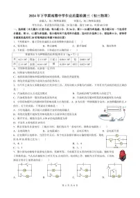 湖南省长沙南雅中学2024-2025学年九年级上学期第三次月考物理试卷