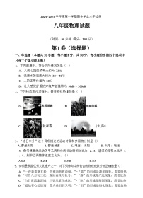 山东省聊城市莘县2024-2025学年八年级上学期期中学业水平检测物理试题