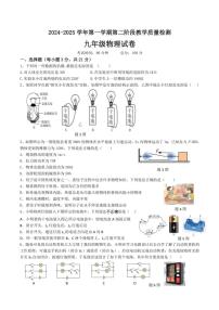 2024～2025学年广东省东莞中学松山湖学校九年级(上)第二次月考物理试卷(无答案)