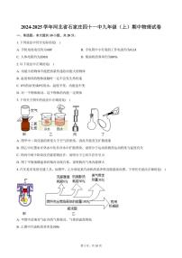 2024～2025学年河北省石家庄四十一中九年级(上)期中物理试卷(含答案)