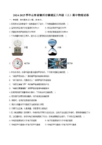 2024-2025学年山东省德州市德城区八年级（上）期中物理试卷（含答案）
