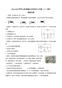 2024-2025学年山东省烟台市招远市九年级（上）期中物理试卷（含答案）