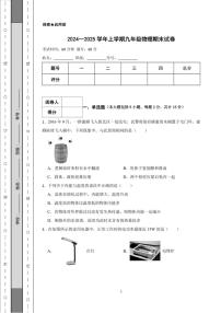 2024～2025学年九年级(上)物理期末模拟试卷(含解析)