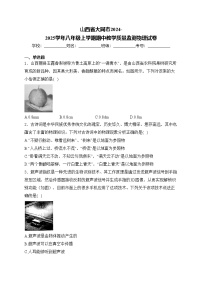 山西省大同市2024-2025学年八年级上学期期中教学质量监测物理试卷(含答案)