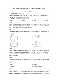2024~2025学年甘肃省平凉市庄浪县九年级上学期11月期中物理试卷(解析版)