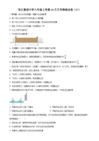 上海市张江集团中学2024-2025学年八年级上学期10月月考物理试题（原卷版）-A4