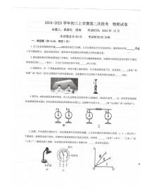 江西省新余市渝水区北京师范大学新余附属学校2024-2025学年九年级上学期12月月考物理试题