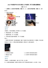 四川省泸州市龙马潭区两校联考2023-2024学年九年级上学期12月月考物理试题（解析版）-A4