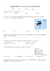 湖南省株洲市醴陵市2023-2024学年八年级(上)1月期末物理试卷(含解析)