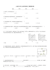 上海2024年上海市奉贤区中考二模物理试卷(含解析)