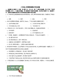 湖南省长沙市浏阳市2024年八年级上学期物理期末考试试题【含参考答案】
