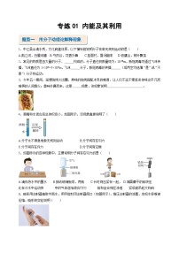 考题猜想01 内能及其利用【12题型专练】-2024-2025学年九年级上册物理期末考点突破（人教版）