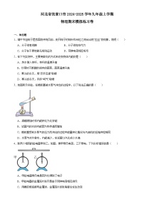 河北省张家口市2024-2025学年九年级上学期物理期末模拟练习卷-A4