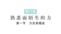 初中物理沪科版(2024)八年级全册(2024)第一节 力及其描述作业课件ppt