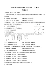 2024-2025学年贵州省毕节市八年级（上）期中物理试卷（含答案）