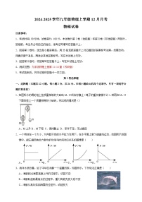 2024-2025学年九年级物理上学期12月月考物理模拟试卷（苏科版+含答案解析）