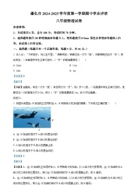 河北省唐山市遵化市2024-2025学年八年级上学期11月期中物理试题（解析版）-A4