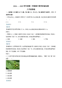 河北省保定市2024-2025学年八年级上学期期中教学质量检测物理试题（解析版）-A4