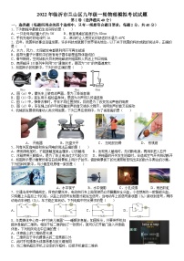 2022年山东省临沂市兰山区中考物理一模试题-A4答案卷尾